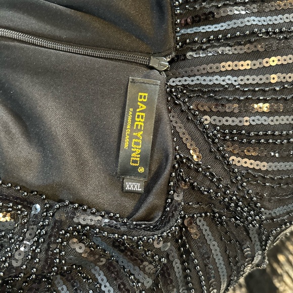 BABEYOND Women's Flapper Dresses 1920s Beaded Fringed - Picture 2 of 5